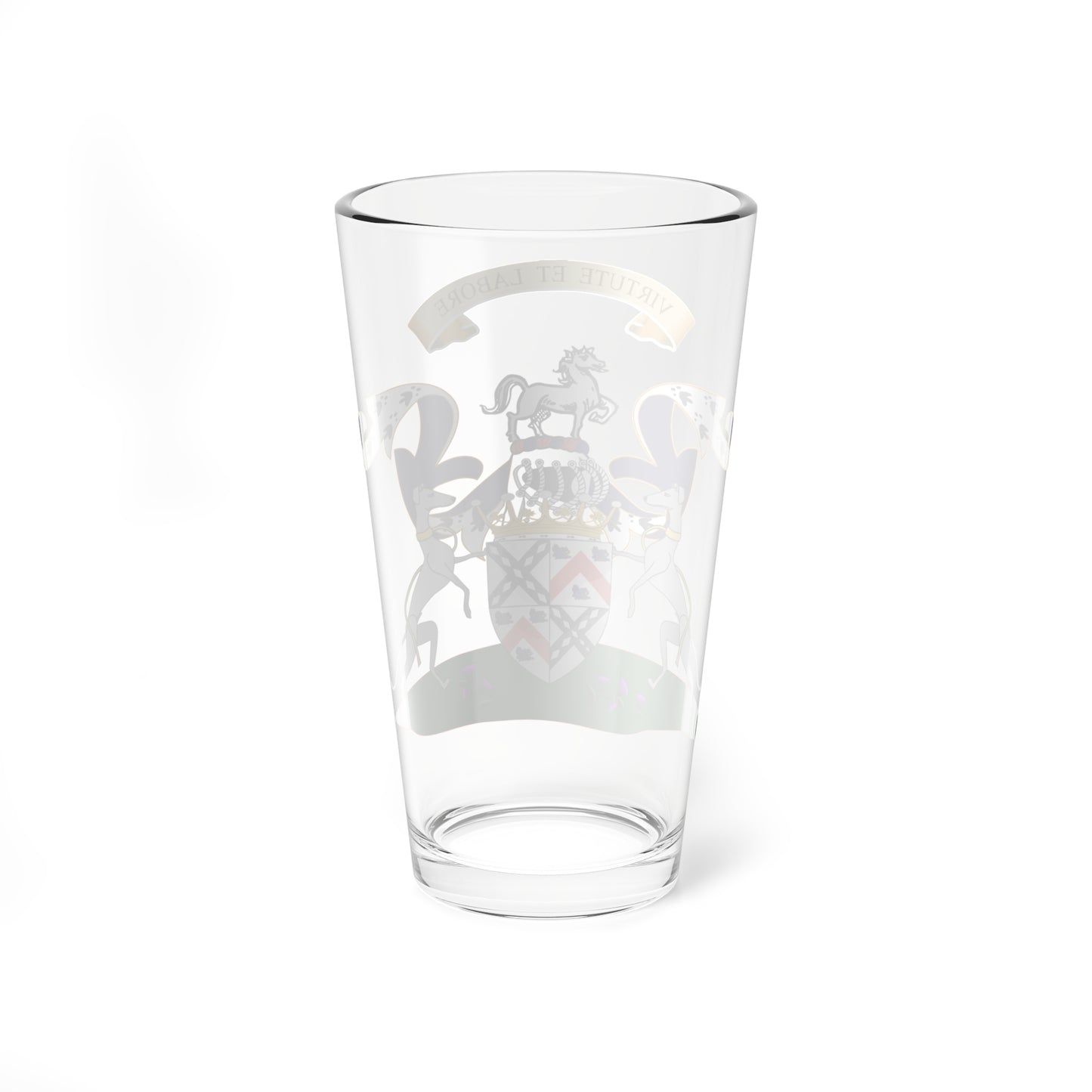 Earl of Dundonald Coat of Arms quartered with Blair (Scotland) (Coat of Arms) Pint Glass 16oz