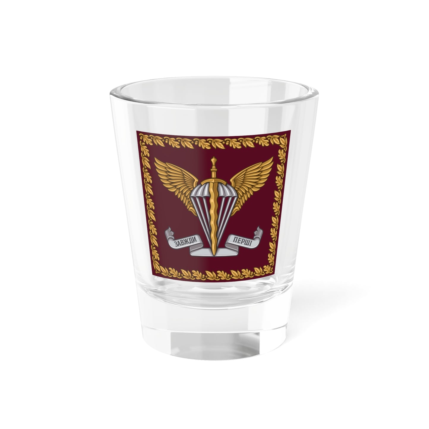Штандарт КДШВ  (Ukraine) Shot Glass 1.5oz