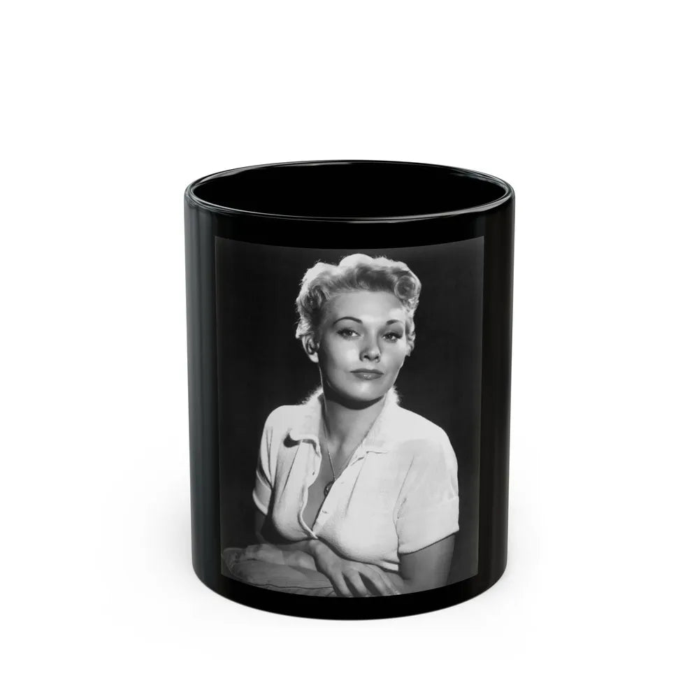 Kim Novak #298 (Vintage Female Icon) Black Coffee Mug-11oz-Go Mug Yourself