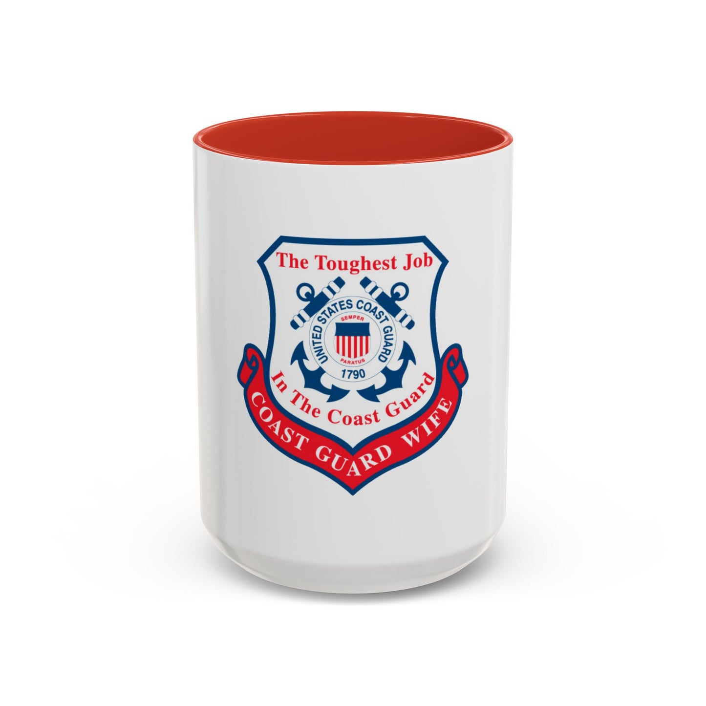 Coast Guard Wife (U.S. Coast Guard) Accent Coffee Mug