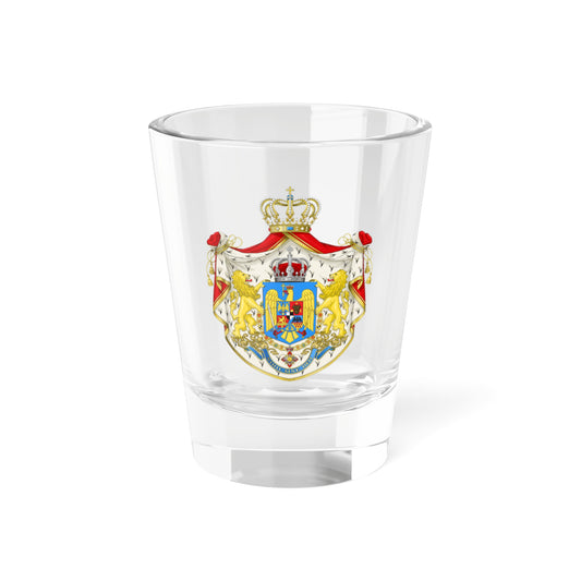 Kingdom of Romania - Big CoA (Oman) (Coat of Arms) Shot Glass 1.5oz
