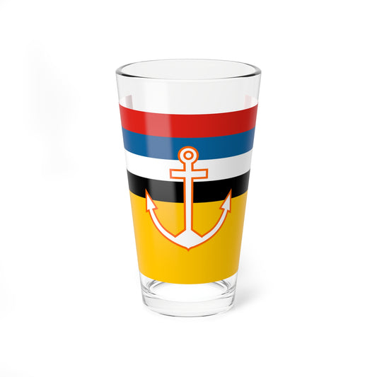 Flag of Manchukuo Marine Office (China) Pint Glass 16oz