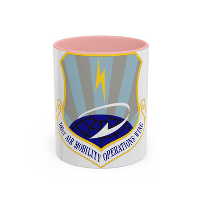 521st Air Mobility Operations Wing (U.S. Air Force) Accent Coffee Mug