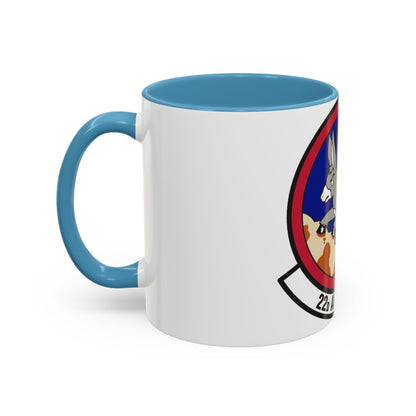 22d Airlift Squadron (U.S. Air Force) Accent Coffee Mug