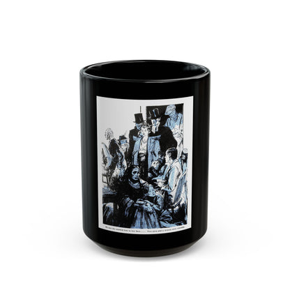 Breakfast At The Savoy, Blue Book Magazine, June 1941 - Black Coffee Mug-15oz-Go Mug Yourself