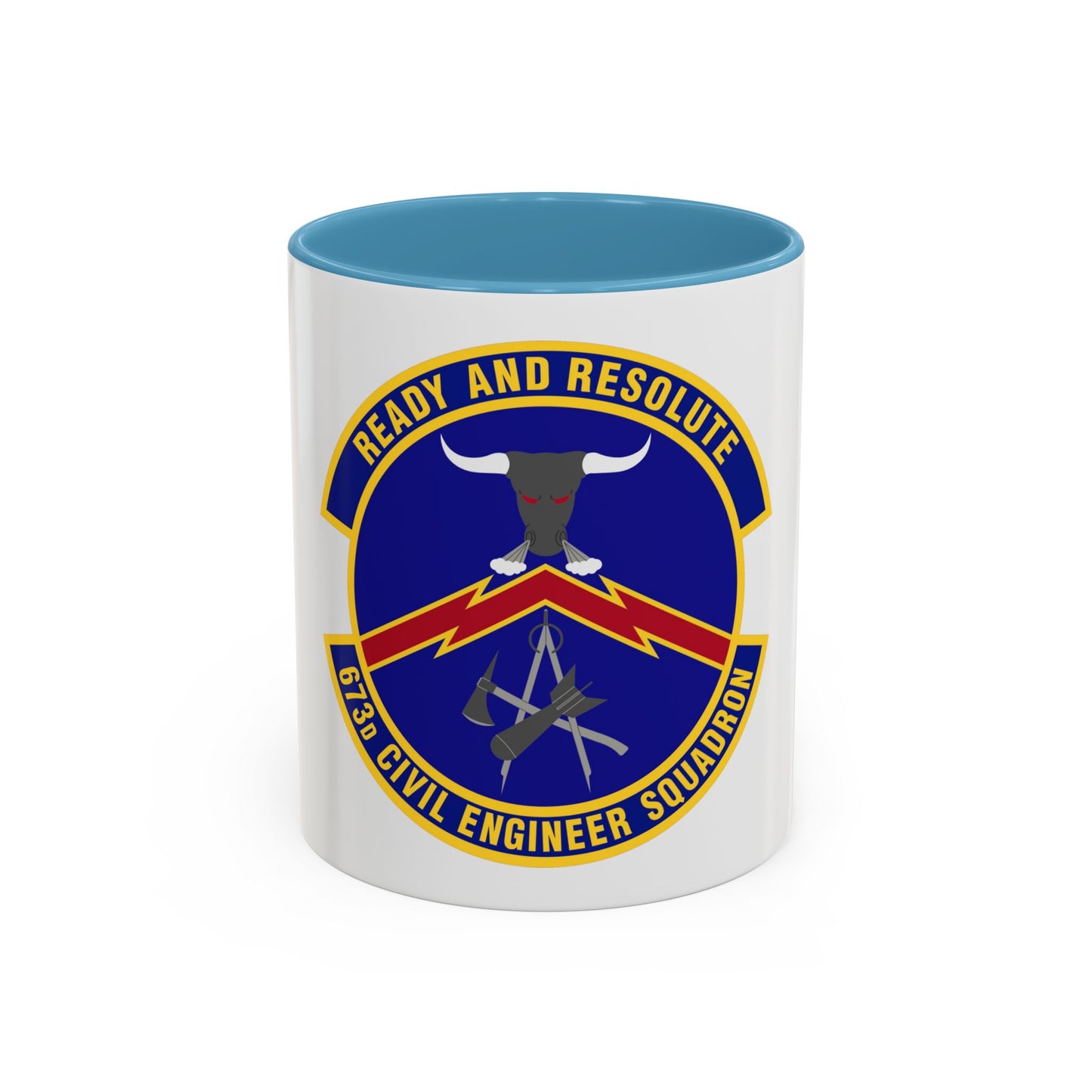 673d Civil Engineer Squadron (U.S. Air Force) Accent Coffee Mug