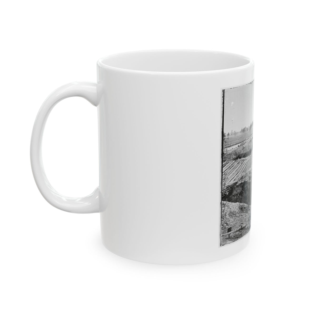 Petersburg, Va. View From Breastworks Of Fort Sedgwick (U.S. Civil War) White Coffee Mug