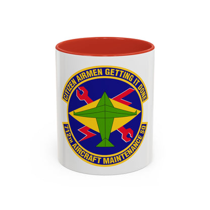 712th Aircraft Maintenance Squadron (U.S. Air Force) Accent Coffee Mug