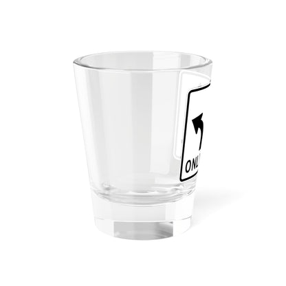 MUTCD-MI R3-8c (Michigan) (Road Sign) Shot Glass 1.5oz