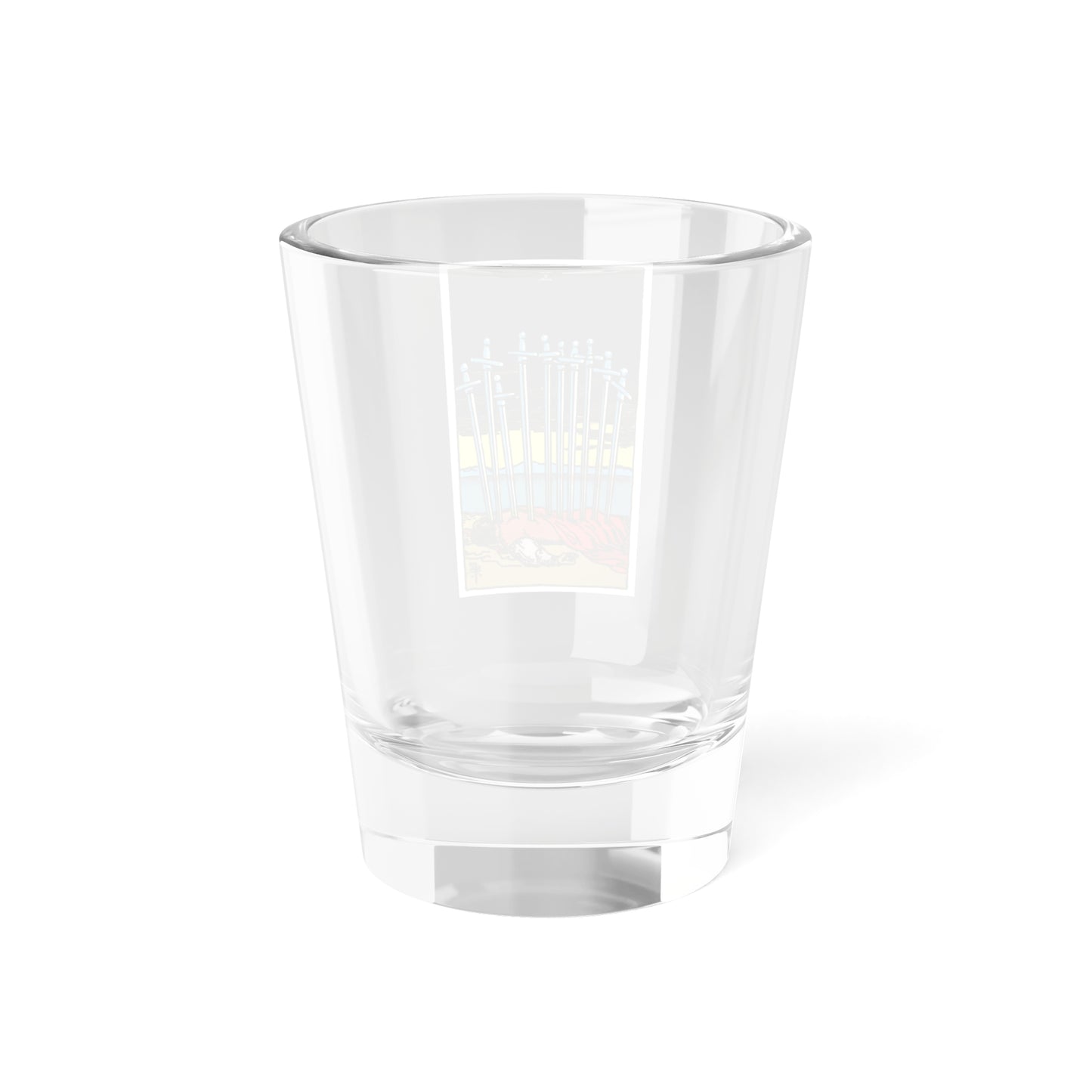 The 10 of Swords (Tarot Card) Shot Glass 1.5oz-Go Mug Yourself