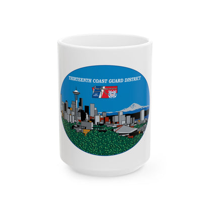 13th CG District Pacific Northwest (U.S. Coast Guard) White Coffee Mug