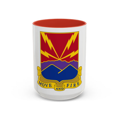 593rd Field Artillery Battalion (U.S. Army) Accent Coffee Mug