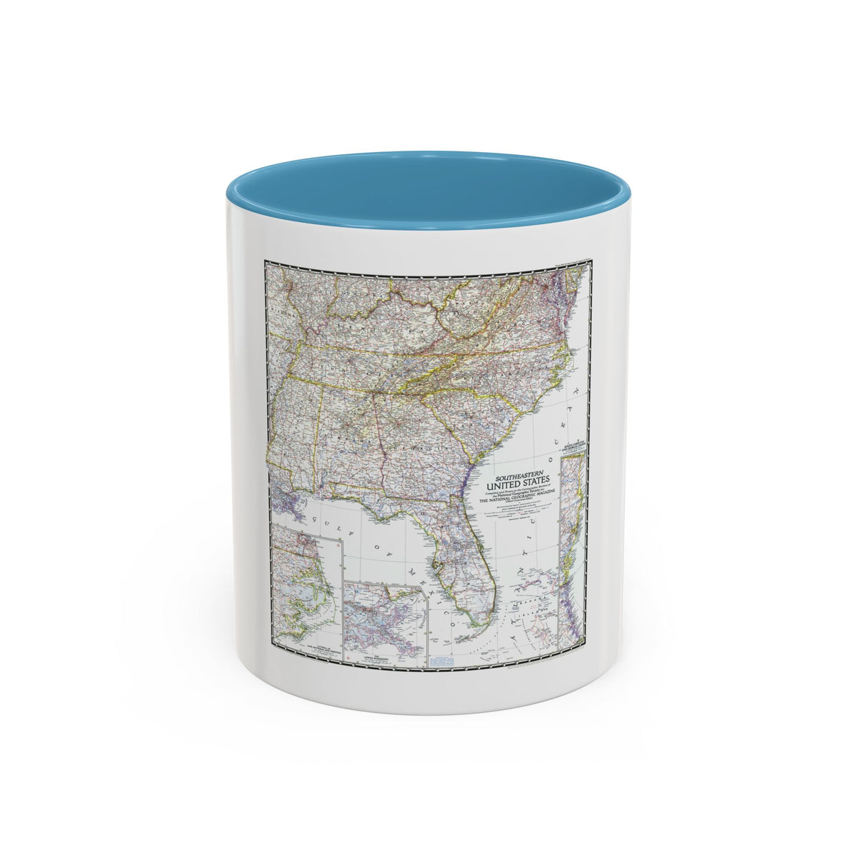 USA - Southeastern (1947) (Map) Accent Coffee Mug