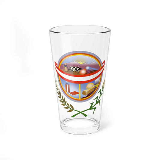 Escudo de Yanaquihua SVG (Peru) (Coat of Arms) Pint Glass 16oz