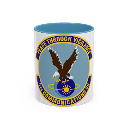 5th Communications Squadron (U.S. Air Force) Accent Coffee Mug