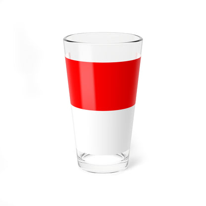 Flag of a Swiss Armed Forces major general (Switzerland) Pint Glass 16oz