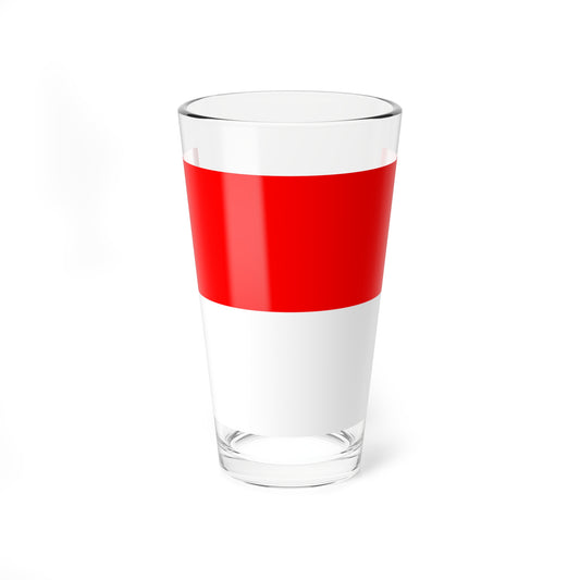 Flag of a Swiss Armed Forces major general (Switzerland) Pint Glass 16oz