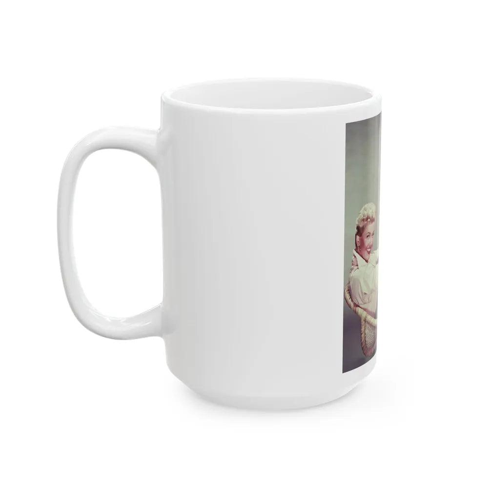 Doris Day #67 (Vintage Female Icon) White Coffee Mug-Go Mug Yourself