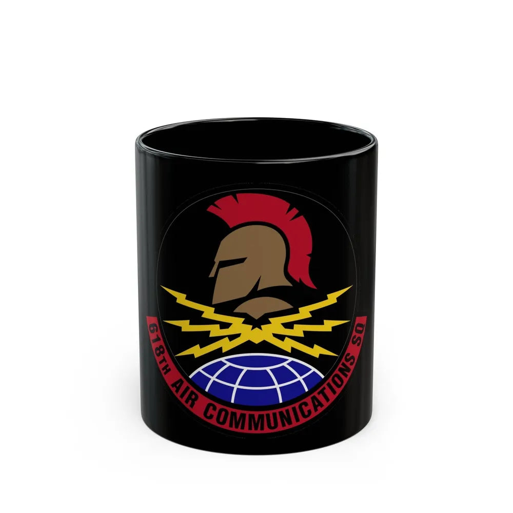 618 Air Communications Squadron AMC (U.S. Air Force) Black Coffee Mug-11oz-Go Mug Yourself