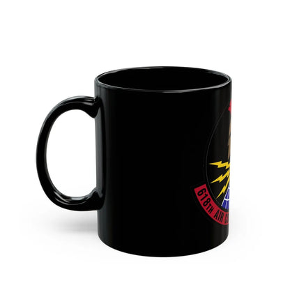 618 Air Communications Squadron AMC (U.S. Air Force) Black Coffee Mug-Go Mug Yourself