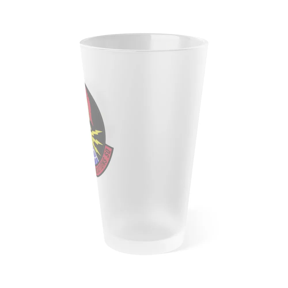 618 Air Communications Squadron AMC (U.S. Air Force) Frosted Pint Glass 16oz-Go Mug Yourself