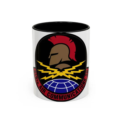 618 Air Communications Squadron AMC (U.S. Air Force) Accent Coffee Mug 11oz Black - Go Mug Yourself