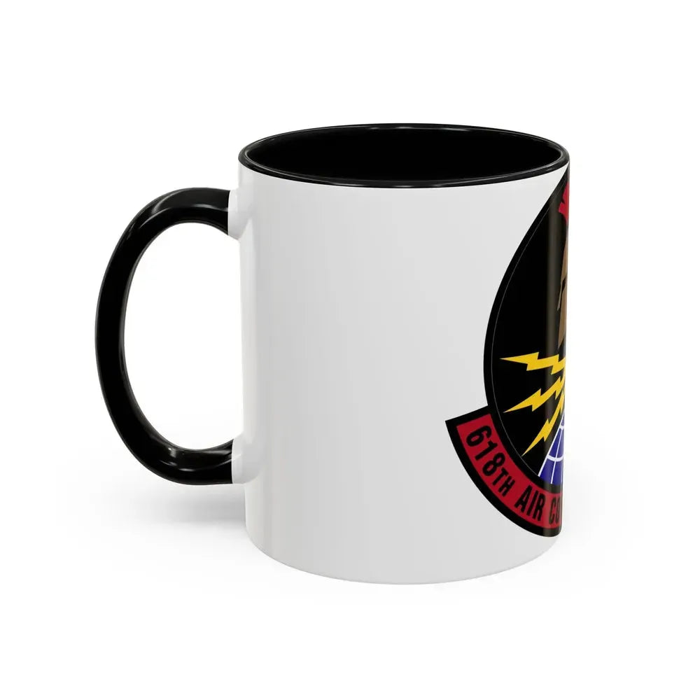 618 Air Communications Squadron AMC (U.S. Air Force) Accent Coffee Mug - Go Mug Yourself