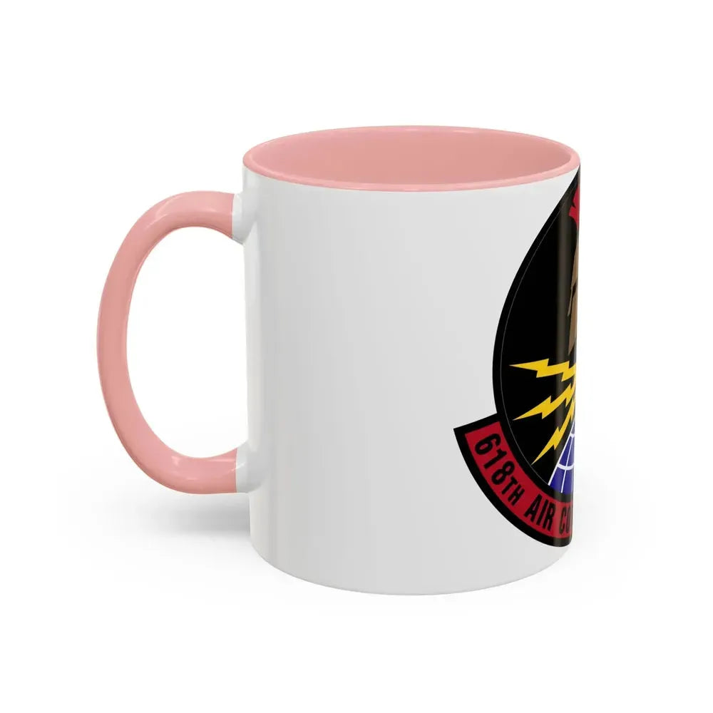 618 Air Communications Squadron AMC (U.S. Air Force) Accent Coffee Mug - Go Mug Yourself