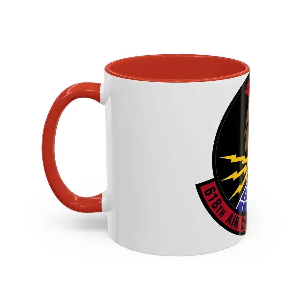 618 Air Communications Squadron AMC (U.S. Air Force) Accent Coffee Mug - Go Mug Yourself