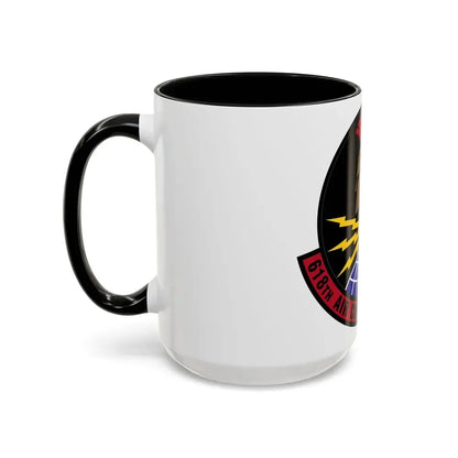 618 Air Communications Squadron AMC (U.S. Air Force) Accent Coffee Mug - Go Mug Yourself