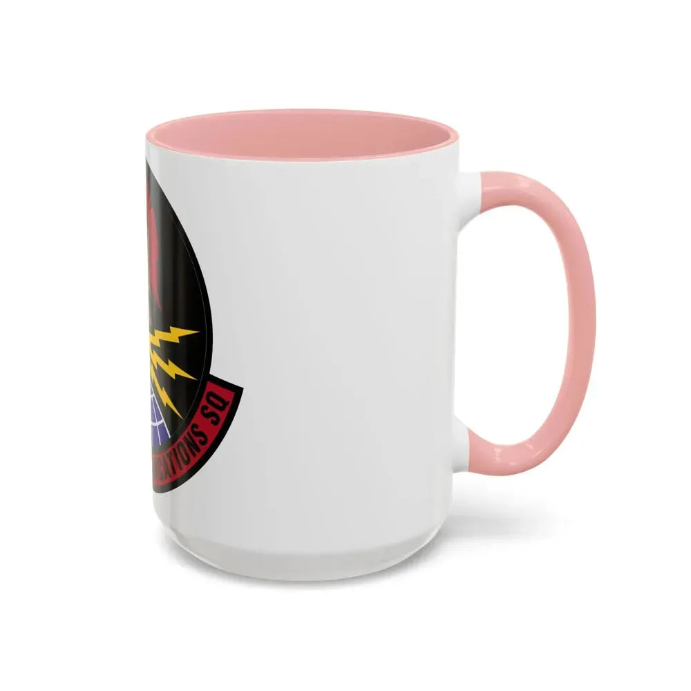 618 Air Communications Squadron AMC (U.S. Air Force) Accent Coffee Mug - Go Mug Yourself