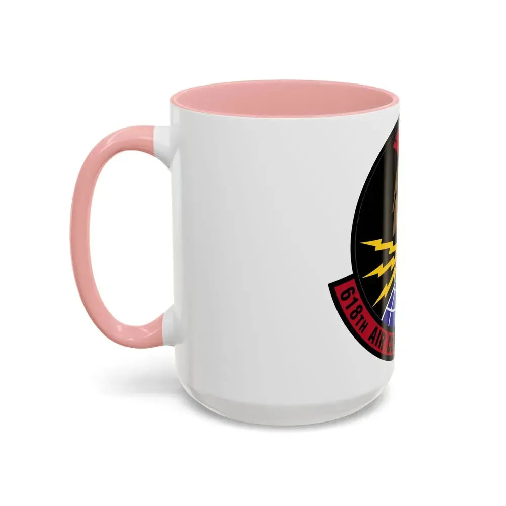 618 Air Communications Squadron AMC (U.S. Air Force) Accent Coffee Mug - Go Mug Yourself