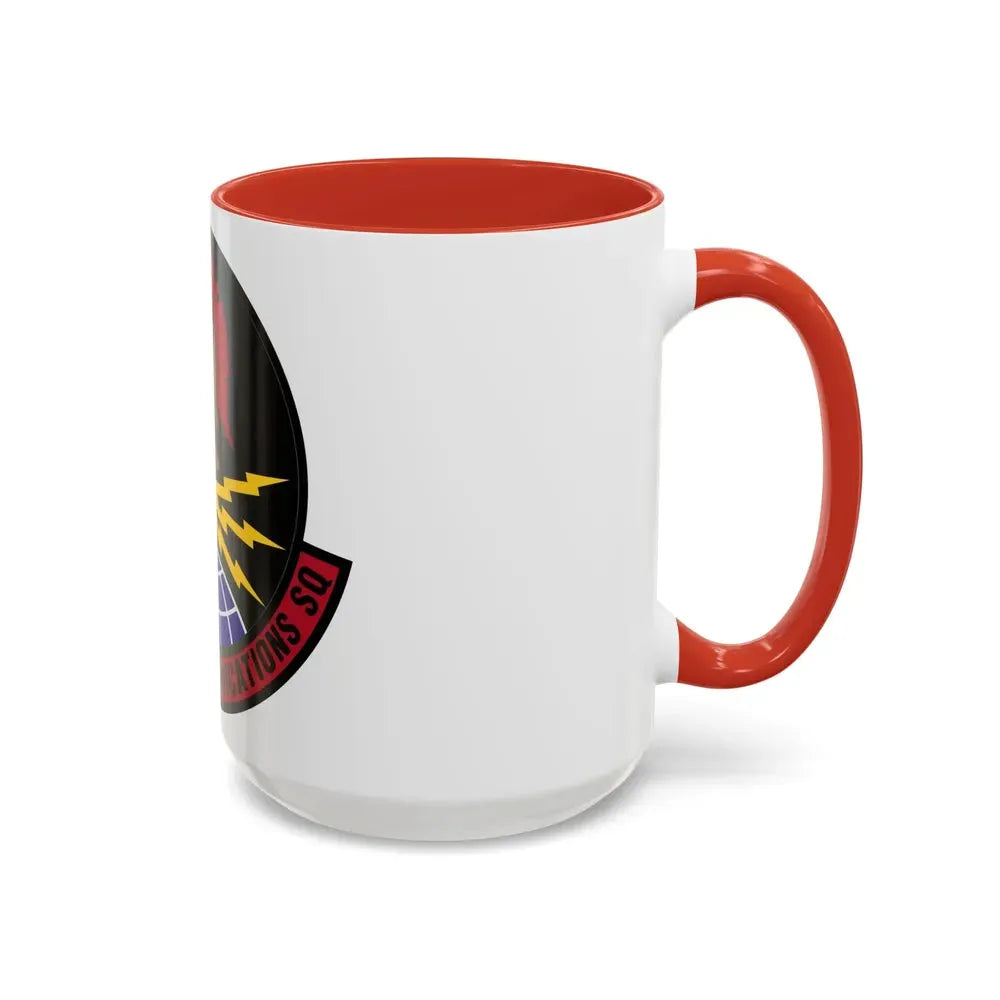618 Air Communications Squadron AMC (U.S. Air Force) Accent Coffee Mug - Go Mug Yourself