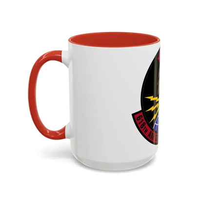 618 Air Communications Squadron AMC (U.S. Air Force) Accent Coffee Mug - Go Mug Yourself