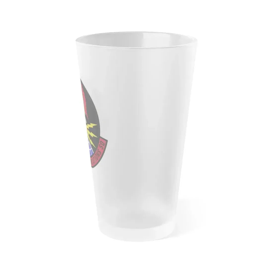 618 Air Communications Squadron AMC (U.S. Air Force) Frosted Pint Glass 16oz - Go Mug Yourself