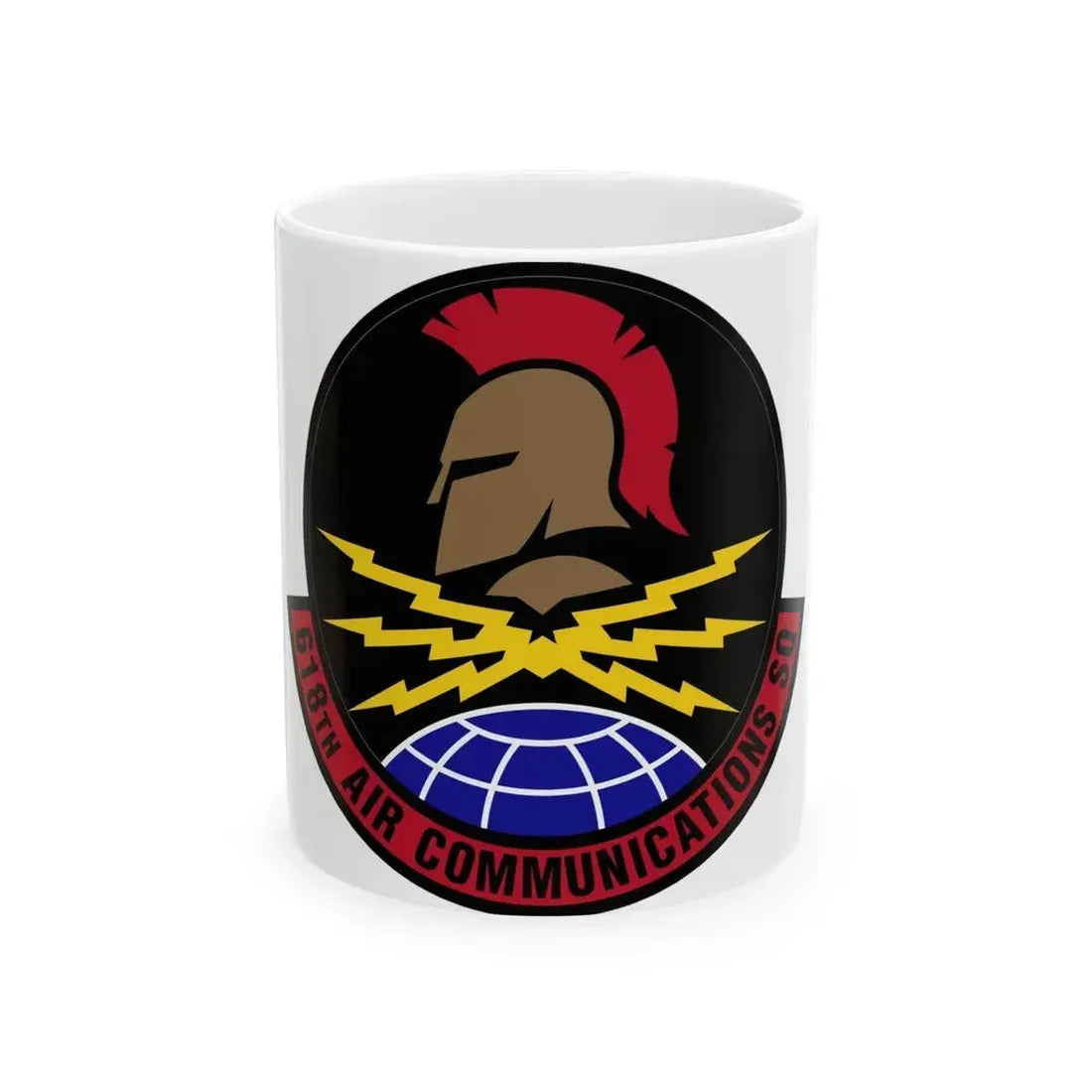 618 Air Communications Squadron AMC (U.S. Air Force) White Coffee Mug 11oz - Go Mug Yourself