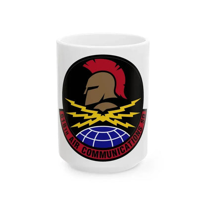 618 Air Communications Squadron AMC (U.S. Air Force) White Coffee Mug 15oz - Go Mug Yourself