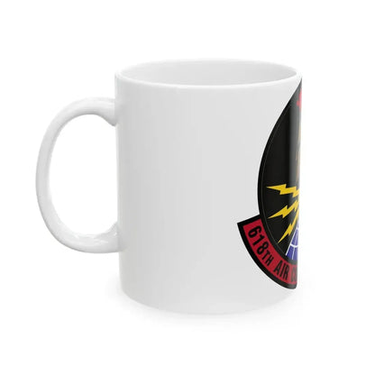 618 Air Communications Squadron AMC (U.S. Air Force) White Coffee Mug - Go Mug Yourself