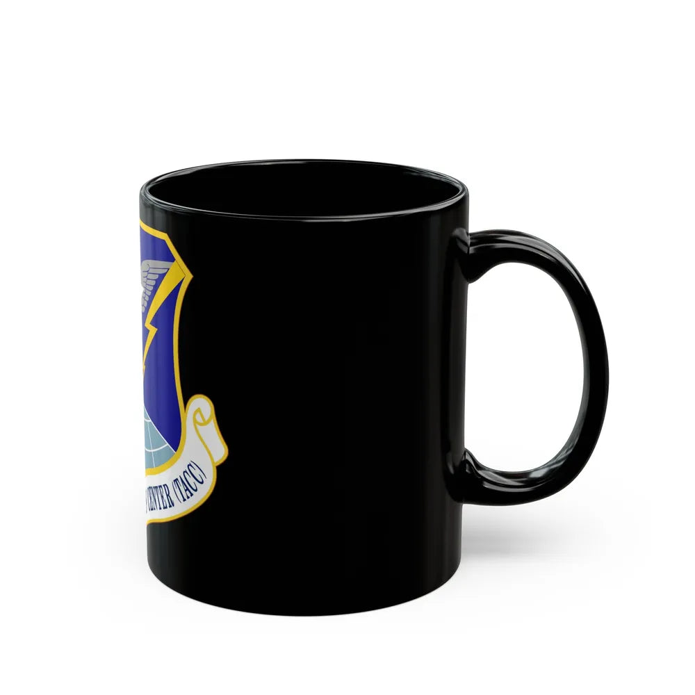 618 Air Operations Center AMC (U.S. Air Force) Black Coffee Mug-Go Mug Yourself