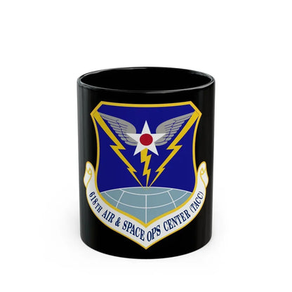618 Air Operations Center AMC (U.S. Air Force) Black Coffee Mug 11oz - Go Mug Yourself