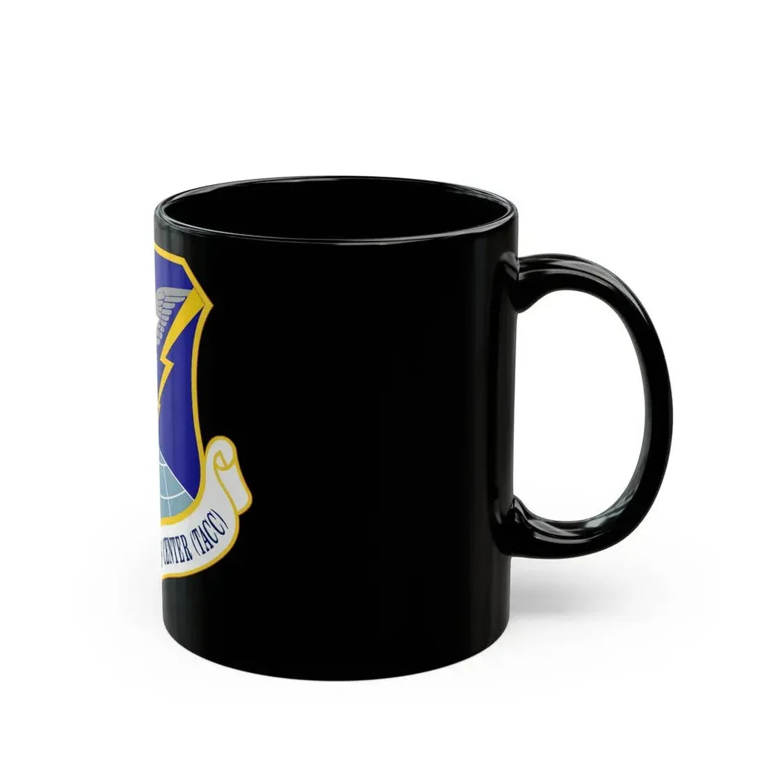 618 Air Operations Center AMC (U.S. Air Force) Black Coffee Mug - Go Mug Yourself