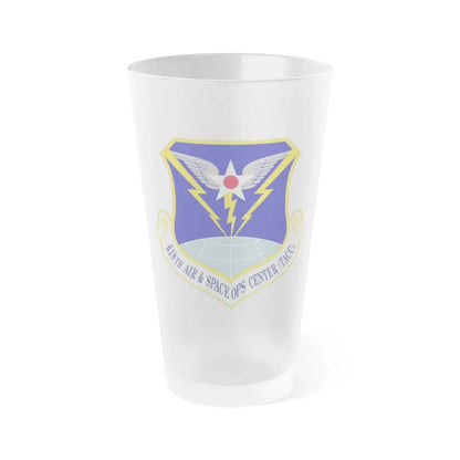 618 Air Operations Center AMC (U.S. Air Force) Frosted Pint Glass 16oz Default Title - Go Mug Yourself