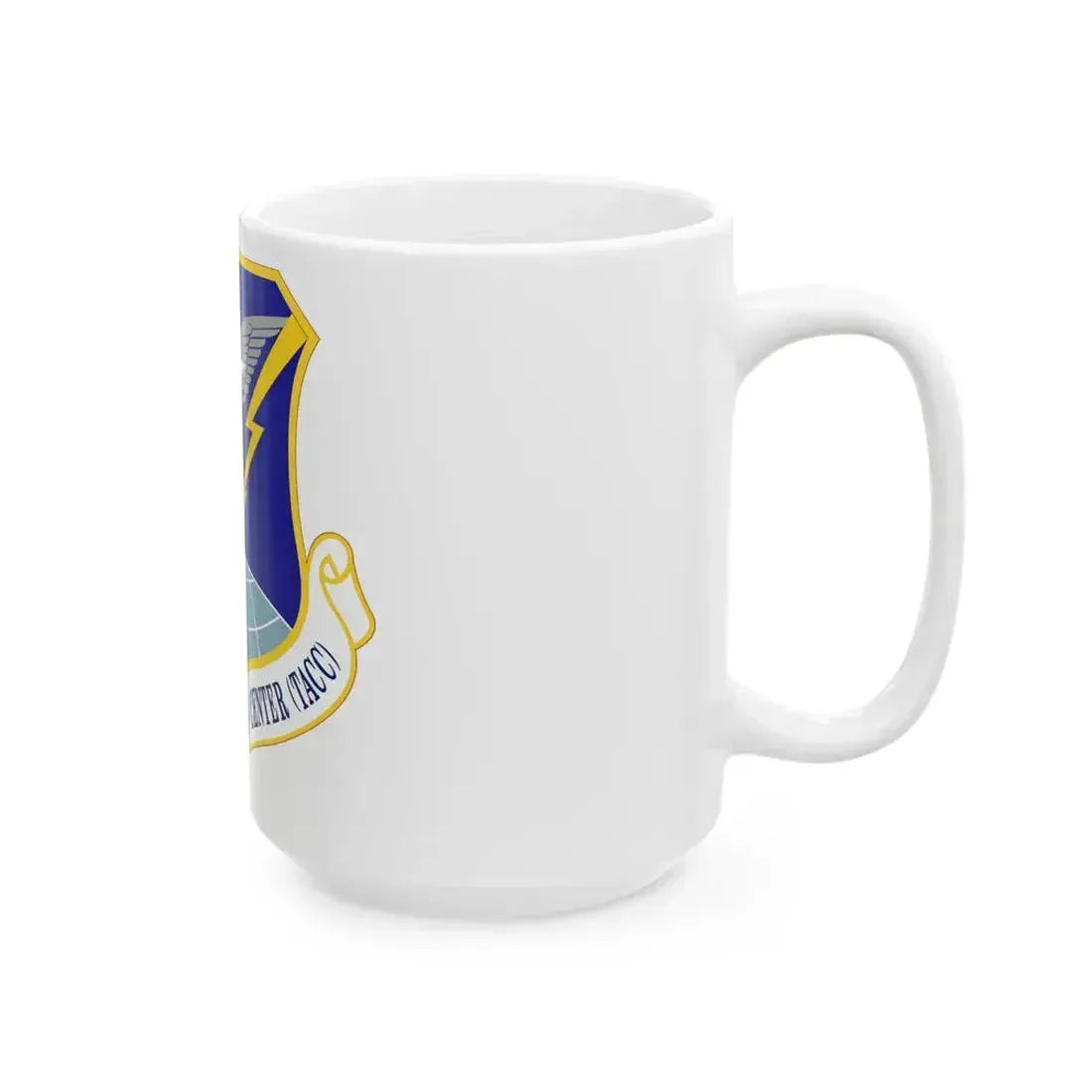 618 Air Operations Center AMC (U.S. Air Force) White Coffee Mug - Go Mug Yourself