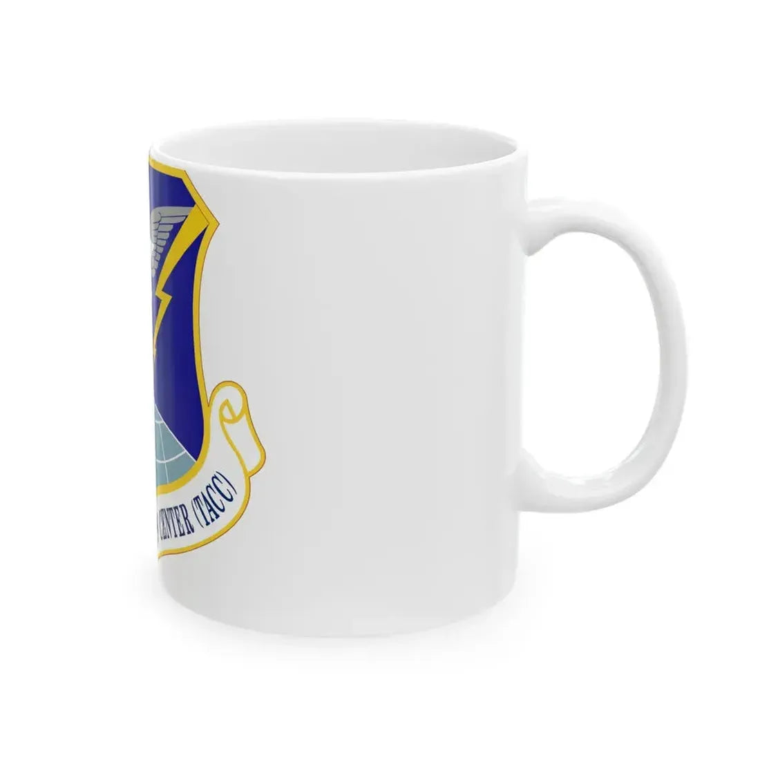 618 Air Operations Center AMC (U.S. Air Force) White Coffee Mug - Go Mug Yourself