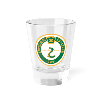 Amphibious Squadron 2 Ready To Strike (U.S. Navy) Shot Glass 1.5oz