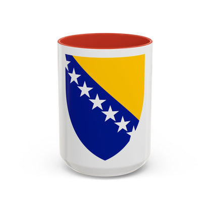 Coat of arms of Bosnia and Herzegovina - Accent Coffee Mug