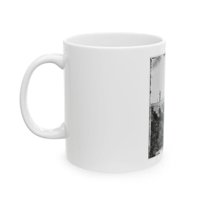 Morris Island, S.C. Federal Mortars Aimed At Fort Sumter, With Crews (U.S. Civil War) White Coffee Mug