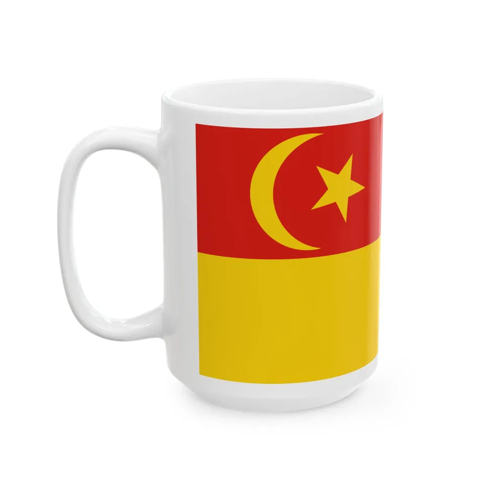 Flag of Selangor pre 1965 Malaysia - White Coffee Mug-Go Mug Yourself