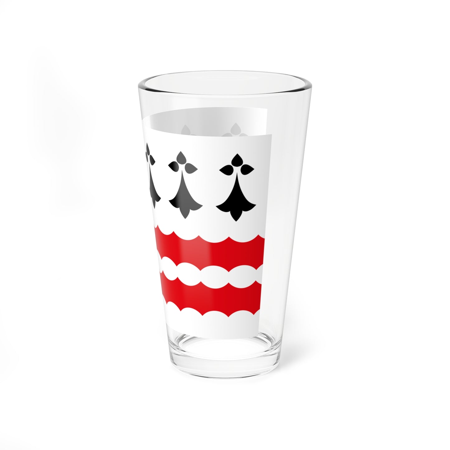 Vannetais Oriental traditional district flag (France) Pint Glass 16oz