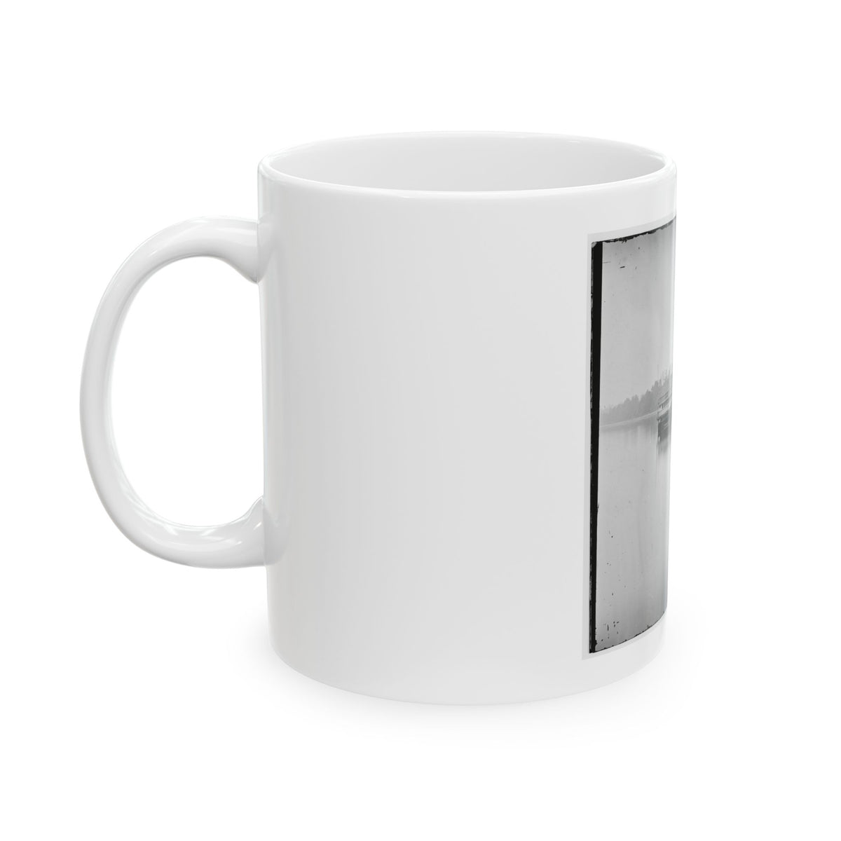 Appomattox River, Va.  U.S.S. Transport Washington Irving (U.S. Civil War) White Coffee Mug